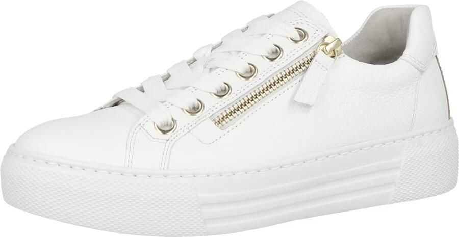 GABOR Lage Sneakers Dames 465 Maat: 38 Materiaal: Leer Kleur: Wit - Foto 7