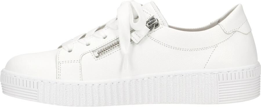 Gabor 83.334.21 Sneaker Wit Vetersluiting Rits Vlakke zool - Foto 2