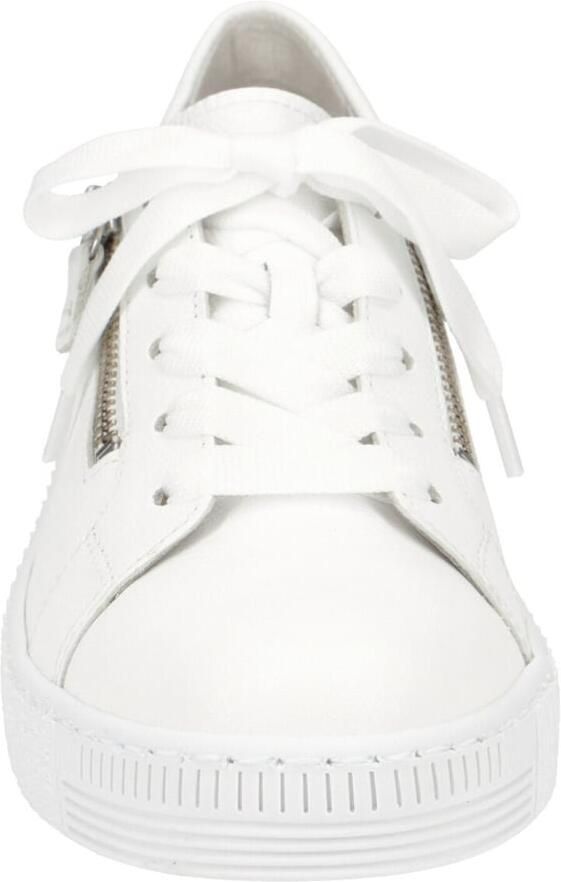 Gabor 83.334.21 Sneaker Wit Vetersluiting Rits Vlakke zool - Foto 4