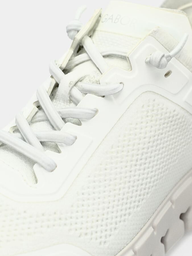 Gabor Dames sneakers Makkelijke instap Elastieke veter Artikel 83.250.41 Wit - Foto 7