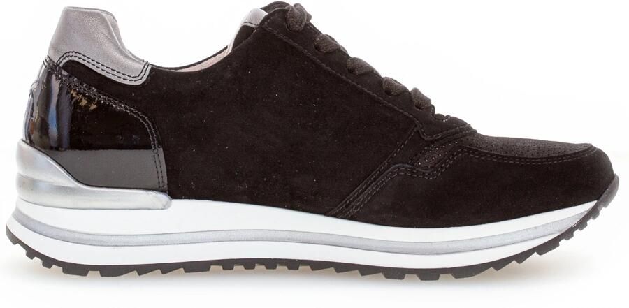 Gabor Sneakers met sleehak Turijn vrijetijdsschoen lage schoen veterschoen met verwisselbaar voetbed h-breedte - Foto 2