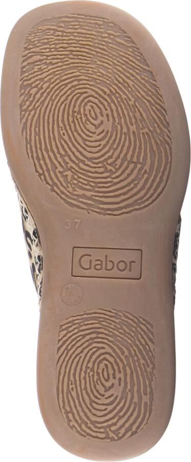 GABOR Teenslipper bruin cappuccino zwart - Foto 5