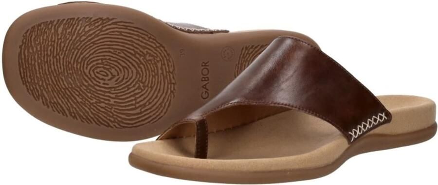 Gabor Teenslippers sleehak zomerschoen dianette met contrastkleurig borduursel - Foto 7