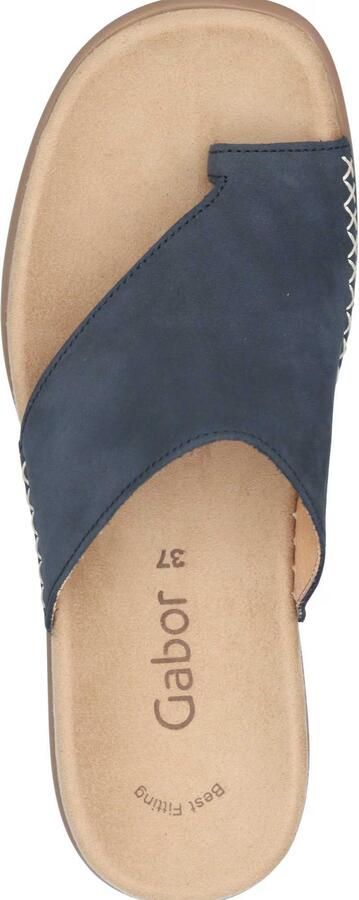 Gabor Teenslippers sleehak zomerschoen dianette met contrastkleurig borduursel - Foto 13