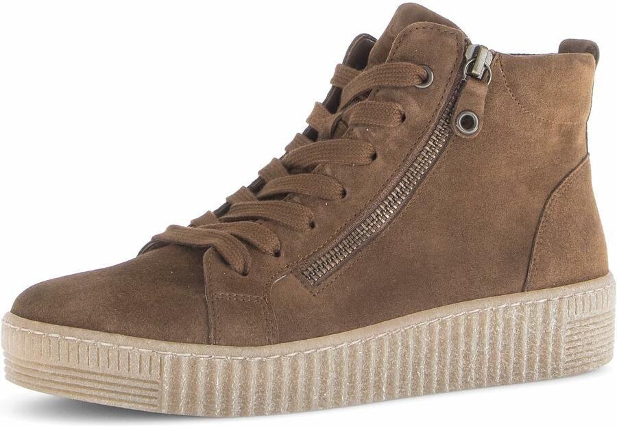 Gabor Sneakerboots plateau enkellaarsjes veterschoenen met best fitting functie