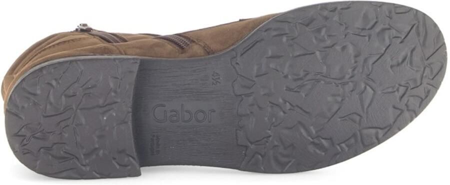 Gabor Veterlaarsjes blokhak veterschoenen met sierritssluiting aan de buitenkant - Foto 6