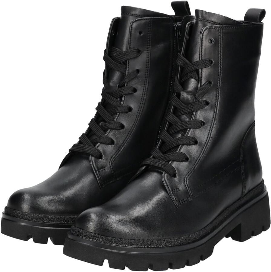 Gabor Elegante Leren Enkellaars Zwart Black Dames - Foto 7