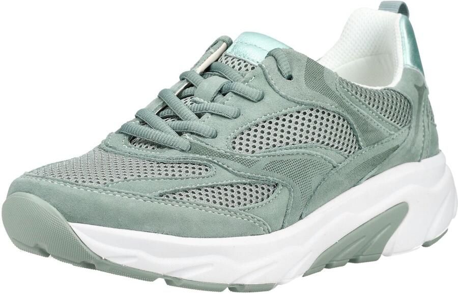 Gabor Sneakers Rollingsoft groen Textiel Dames - Foto 7