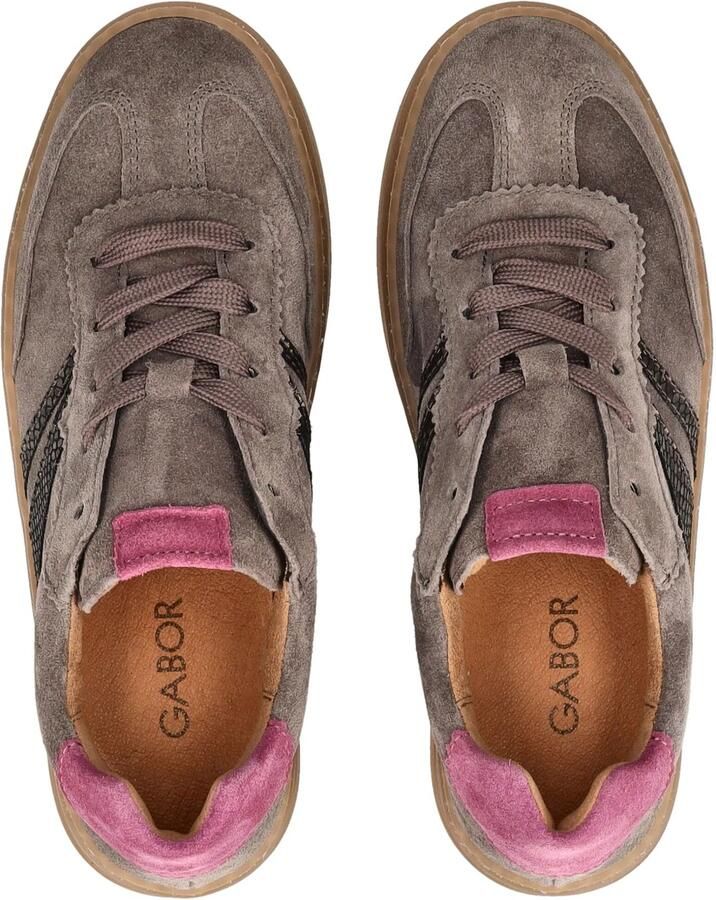 GABOR Sneakers laag taupe pink zwart - Foto 5
