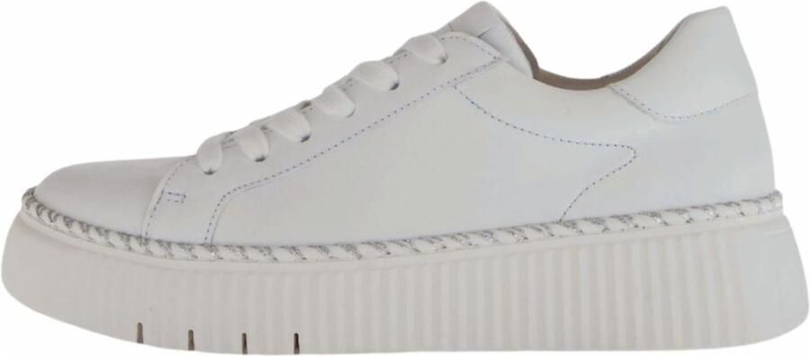 Gabor Plateausneakers vrijetijdsschoen lage schoen veterschoen met contrast-raamnaad - Foto 7