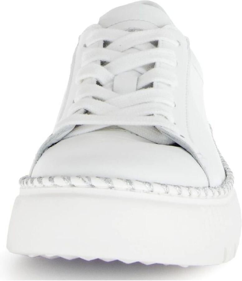 Gabor Plateausneakers vrijetijdsschoen lage schoen veterschoen met contrast-raamnaad - Foto 4