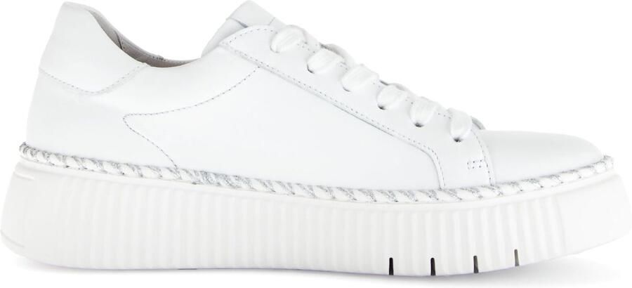 Gabor Plateausneakers vrijetijdsschoen lage schoen veterschoen met contrast-raamnaad - Foto 6