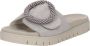 Gabor Slippers plateau zomerschoen slippers met sierparels aan de decoratieve gesp - Thumbnail 3