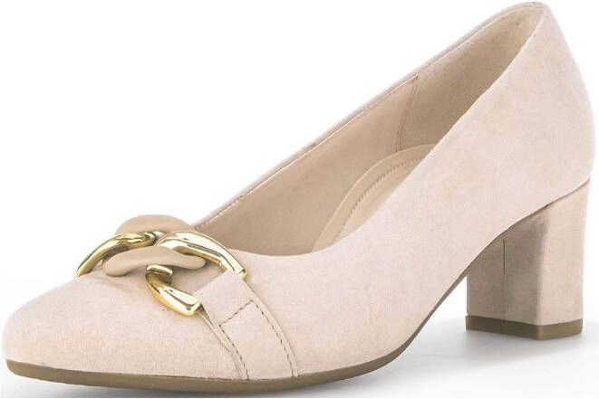 Gabor Stijlvolle Roze Suede Pumps Beige Dames - Foto 5