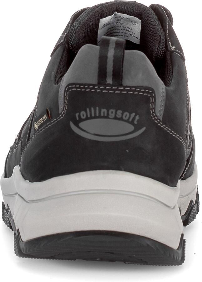 Gabor Rollingsoft Sneakers laag antraciet zwart - Foto 4