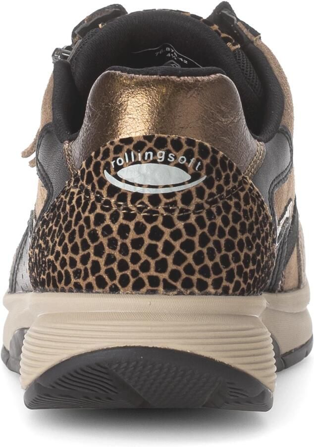 Gabor Rollingsoft Sneakers met sleehak veterschoen halfhoge schoen vrijetijdsschoen met extra ritssluiting - Foto 3