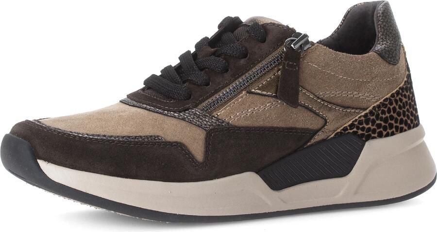 Gabor Rollingsoft Sneakers met sleehak veterschoenen lage schoen vrijetijdsschoen met zijrits - Foto 2