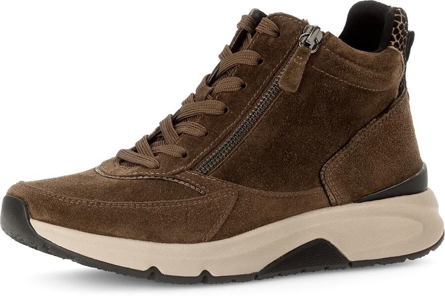 Gabor Rollingsoft Sneakers met sleehak vrijetijdsschoen veterschoen veterschoenen met uitneembare binnenzool - Foto 4