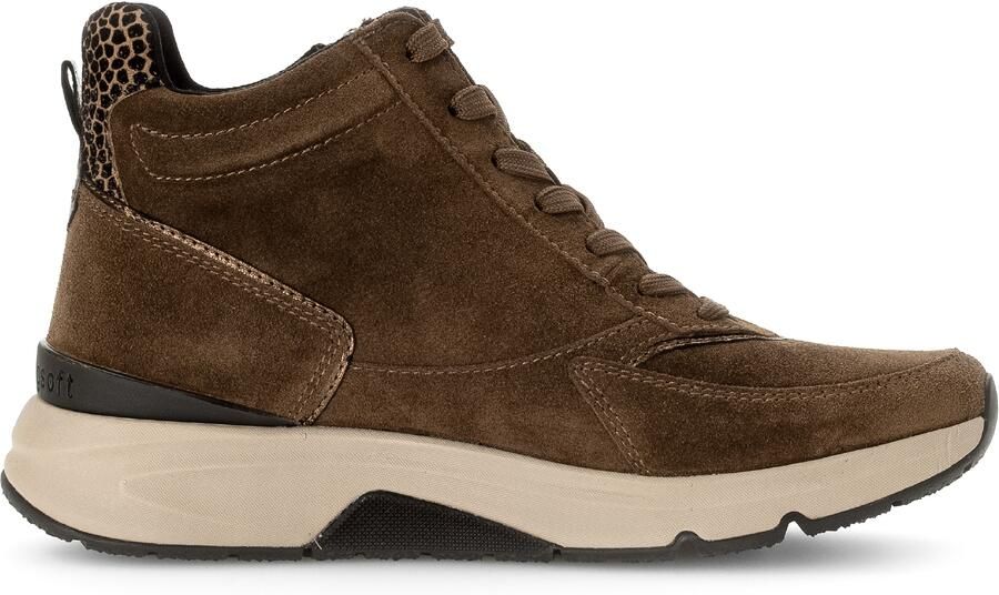 Gabor Rollingsoft Sneakers met sleehak vrijetijdsschoen veterschoen veterschoenen met uitneembare binnenzool - Foto 7