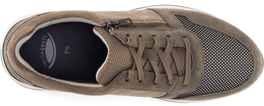 Gabor Rollingsoft Sneakers met sleehak vrijetijdsschoen lage schoen veterschoen met buitenrits g-breedte - Foto 6