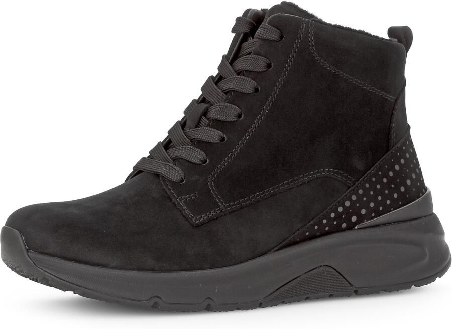 Gabor Rollingsoft Veterschoenen sleehak vrijetijdsschoen high-top sneaker label op de hiel - Foto 2