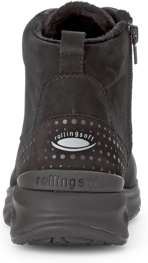 Gabor Rollingsoft Veterschoenen sleehak vrijetijdsschoen high-top sneaker label op de hiel - Foto 5