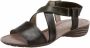 Gabor Zwarte leren sleehaksandalen voor dames - Thumbnail 2