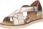 Gabor Gouden Leren Sandalen Stijlvol Ontwerp Yellow Dames - Thumbnail 8
