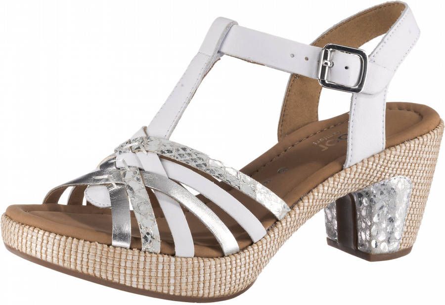 Gabor Sandalen 22.752-50 wit 38,5 - Sandalen met sleehak - Shopa