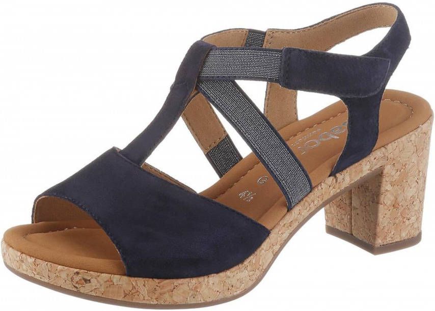 Gabor 4277236 Sandalen Kurk Blauw♥ | OnlineShoeShop.nl®