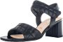 Gabor Zwarte Leren Zomer Sandalen Black Dames - Thumbnail 2