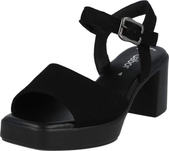 Gabor Sandalen met hak zwart suede Dames - Foto 6