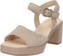 Gabor Sandalen met hak beige Suede Dames - Thumbnail 4