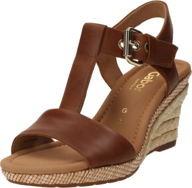 Gabor Sleehaksandaaltjes Milano zomerschoen sandaal sleehak met jute bekleding breedte g - Foto 3