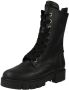 Gabor 745.4 Veterboots Laarzen Met Veters Dames Zwart - Thumbnail 4