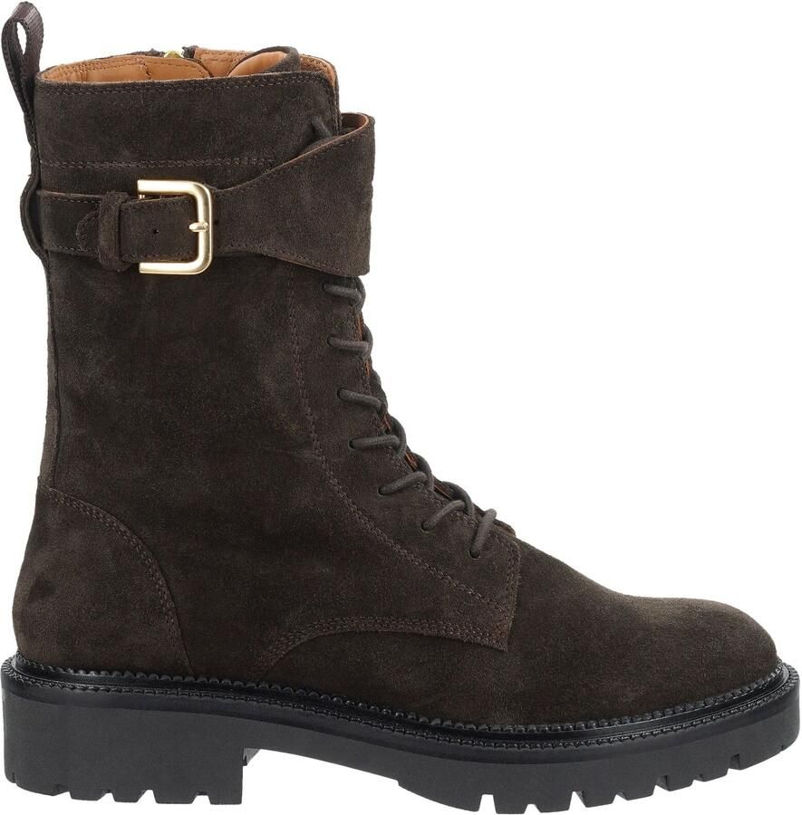 Gant Veterboots van runder suède met gespsluiting