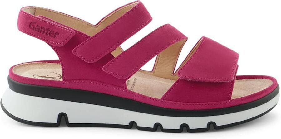 Ganter Sandalen met riem wijnrood