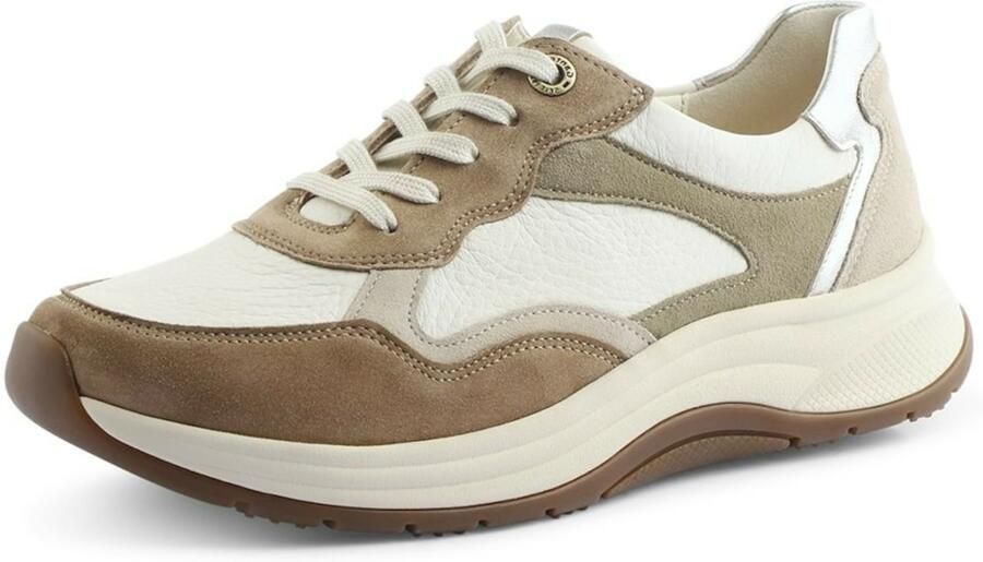 Ganter Sneakers laag beige lichtbruin wit