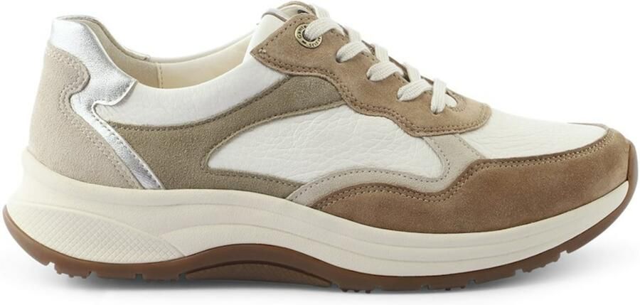 Ganter Sneakers laag beige lichtbruin wit - Foto 1