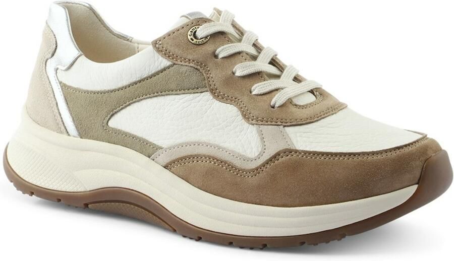 Ganter Sneakers laag beige lichtbruin wit - Foto 2