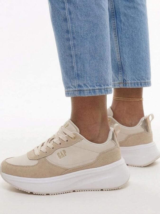 GAP Sneakers laag beige - Foto 3