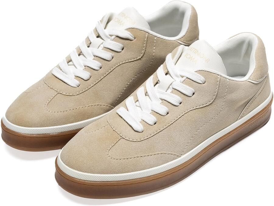 Gattinoni Sneakers laag beige - Foto 3