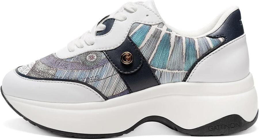 Gattinoni Sneakers laag blauw marine wit