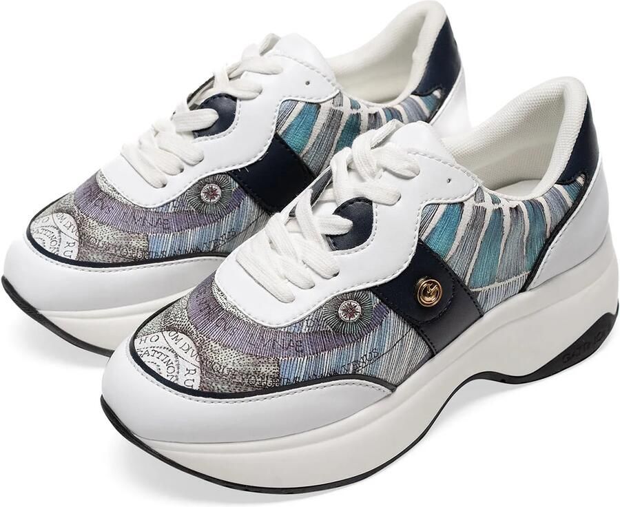 Gattinoni Sneakers laag blauw marine wit - Foto 2