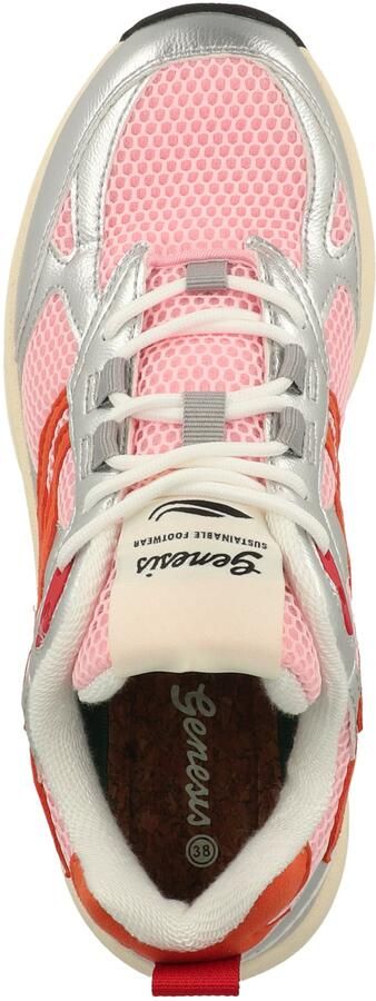 GENESIS Sneakers laag 'Eco'99 ' pink bloedrood zilver - Foto 5