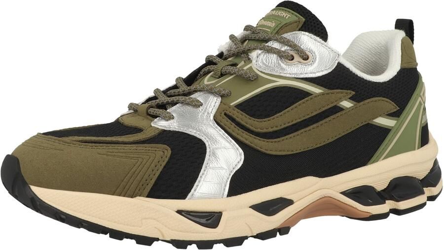 GENESIS Sneakers laag 'G-Ultra' olijfgroen zwart zilver - Foto 2