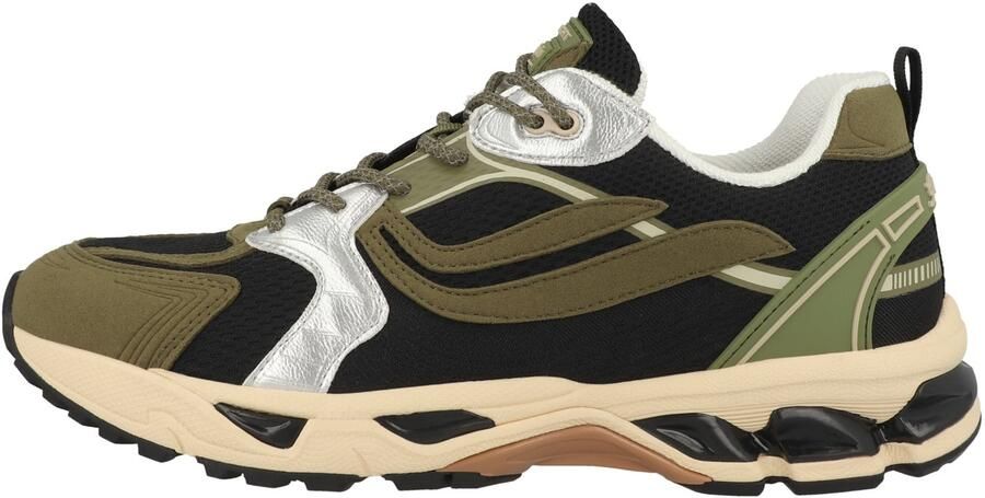 GENESIS Sneakers laag 'G-Ultra' olijfgroen zwart zilver - Foto 4