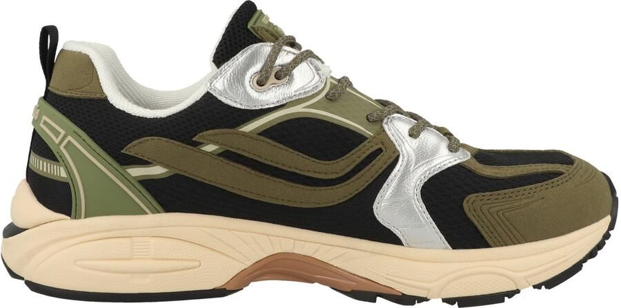 GENESIS Sneakers laag 'G-Ultra' olijfgroen zwart zilver - Foto 5