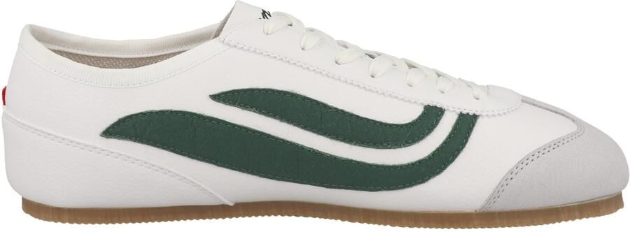 GENESIS Sneakers laag lichtgrijs donkergroen wit - Foto 4