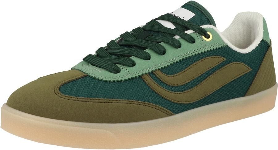 GENESIS Sneakers laag 'Volley ' donkergrijs kaki lichtgroen - Foto 2